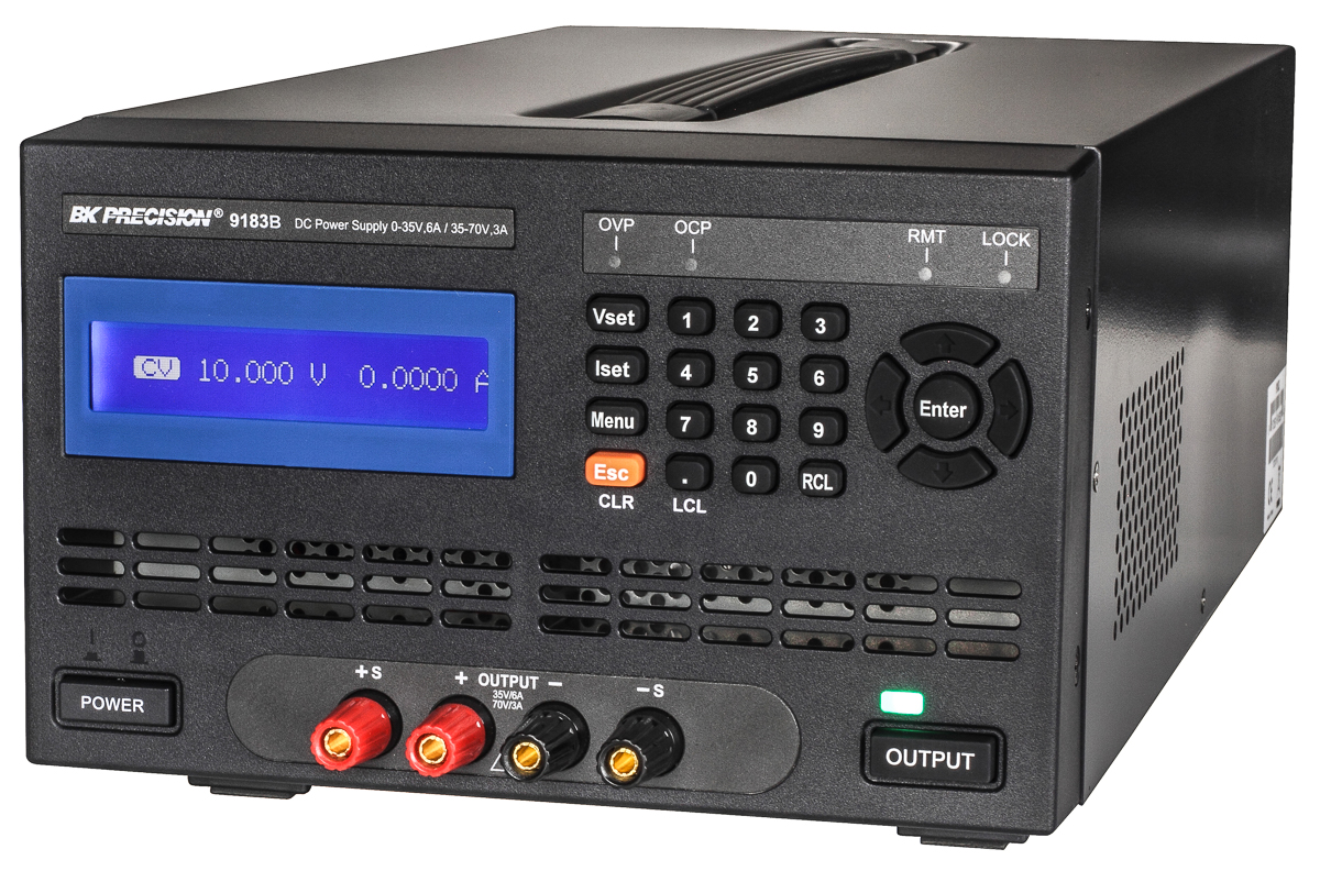 bk9183b BK Precision Digital Bench Power Supply, 1-Output 70 V to  70V, 210 W, 6 A Max