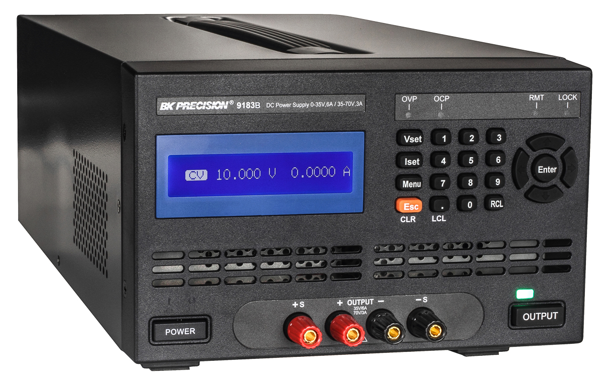bk9183b BK Precision Digital Bench Power Supply, 1-Output 70 V to  70V, 210 W, 6 A Max