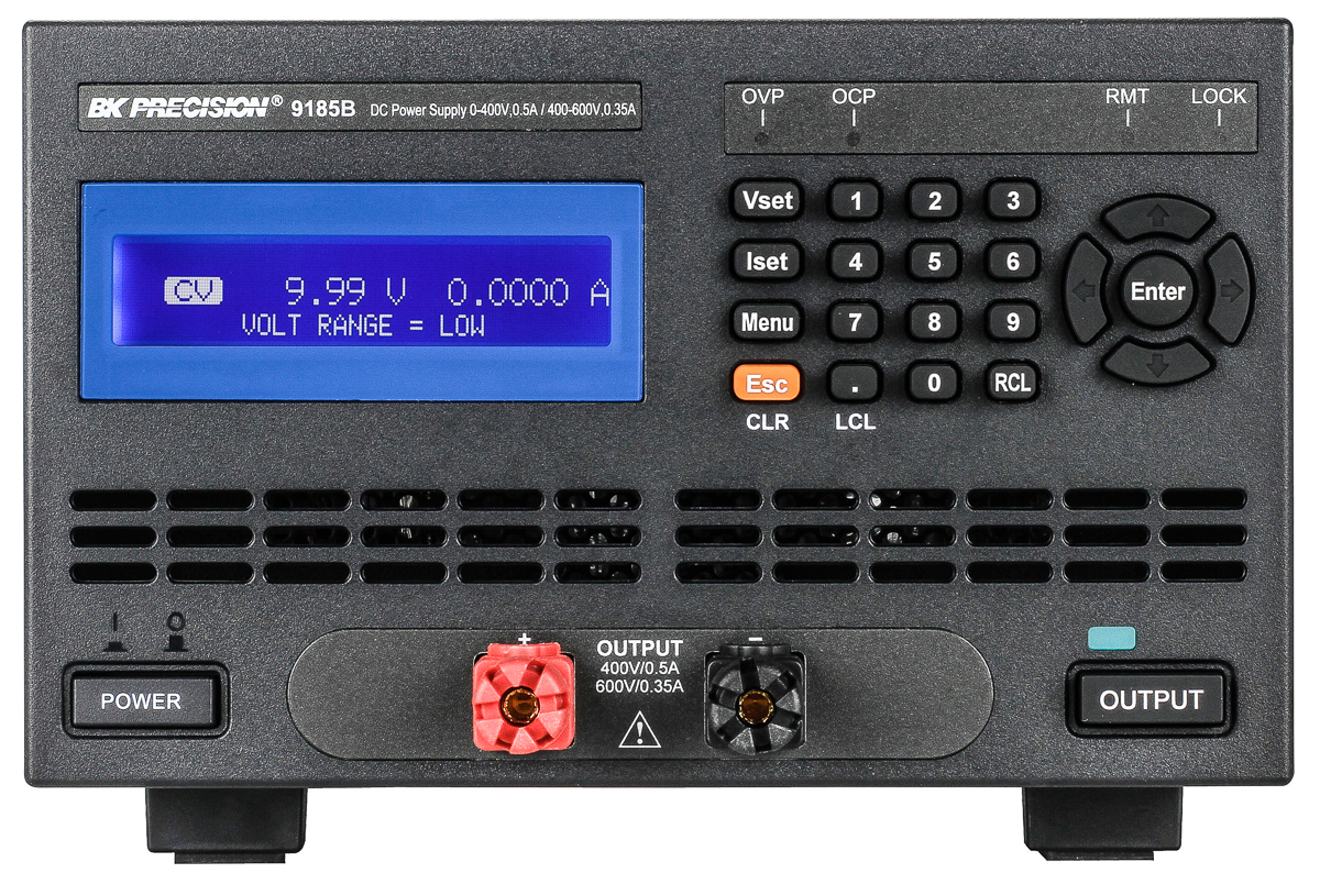 BK Precision Digital Bench Power Supply, 1-Output 600 V to  600V, 210 W, 500 mA Max