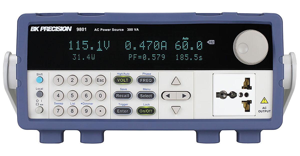 BK Precision Digital Bench Power Supply, 1-Output 300 V to  300V, 300 VA, 3 A Max