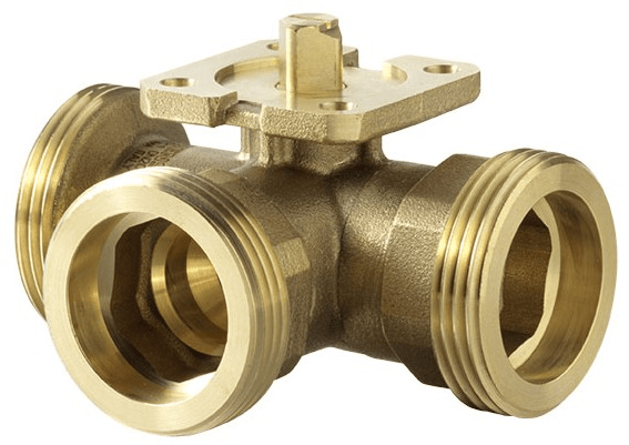 SAUTER REGULATION 3 Port Ball Valve, DN 20 Pipe Size, 40 bar