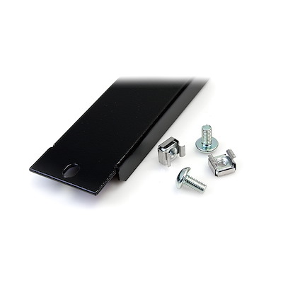 blankb1 StarTech.com Black Steel Blanking Panel, 1 U, Shielded 493 mm 44mm