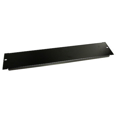StarTech.com Black Steel Blanking Panel, 2 U, Shielded 483 mm 13mm