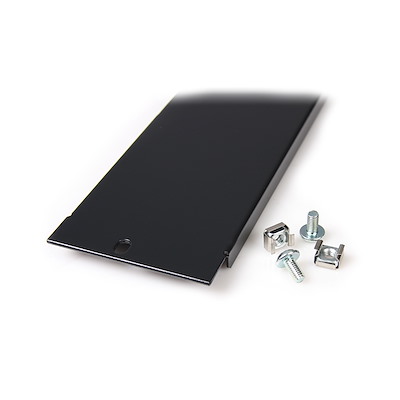 blankb2 StarTech.com Black Steel Blanking Panel, 2 U, Shielded 483 mm 13mm
