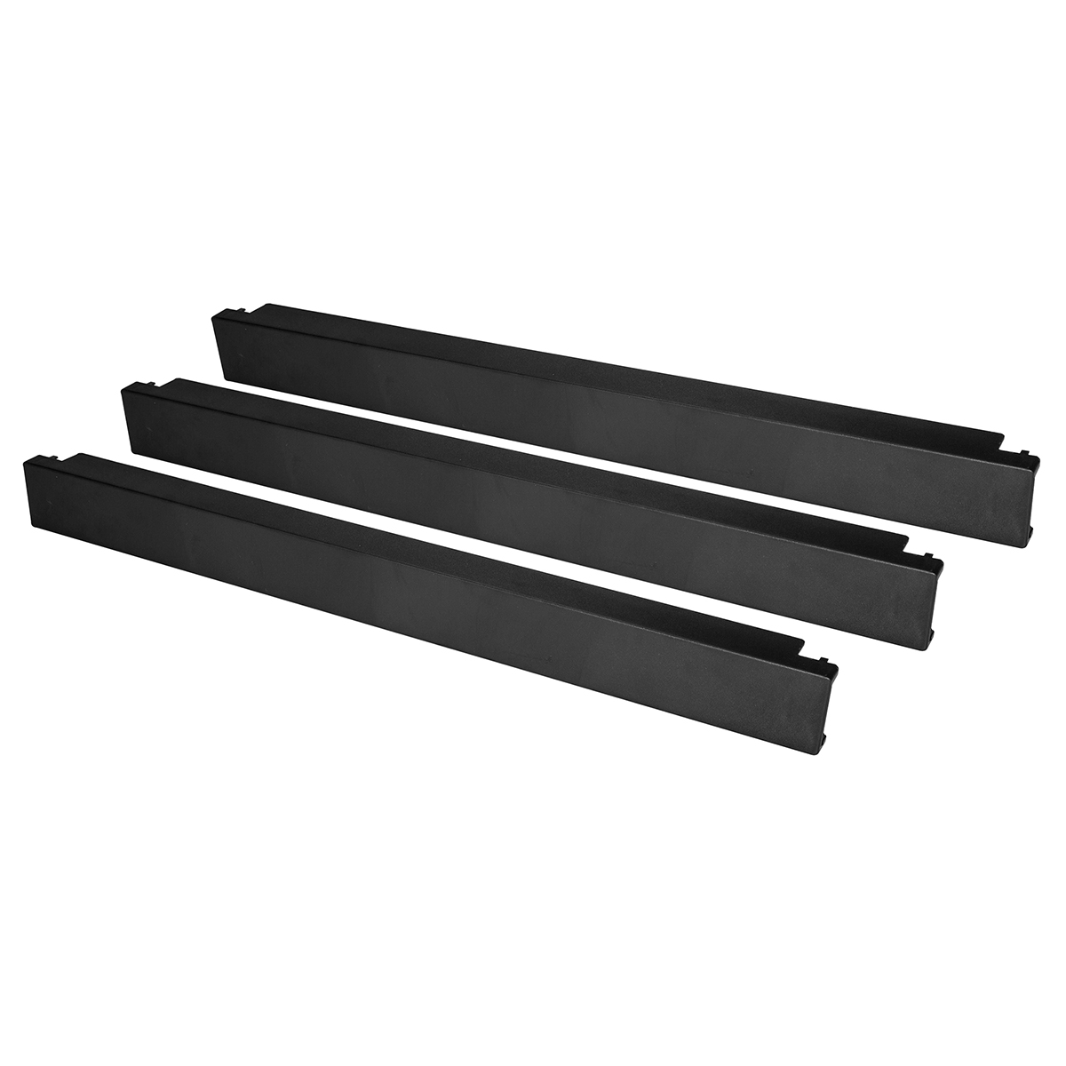 blankp10 StarTech.com Black Plastic, 1 U 482 mm 42mm