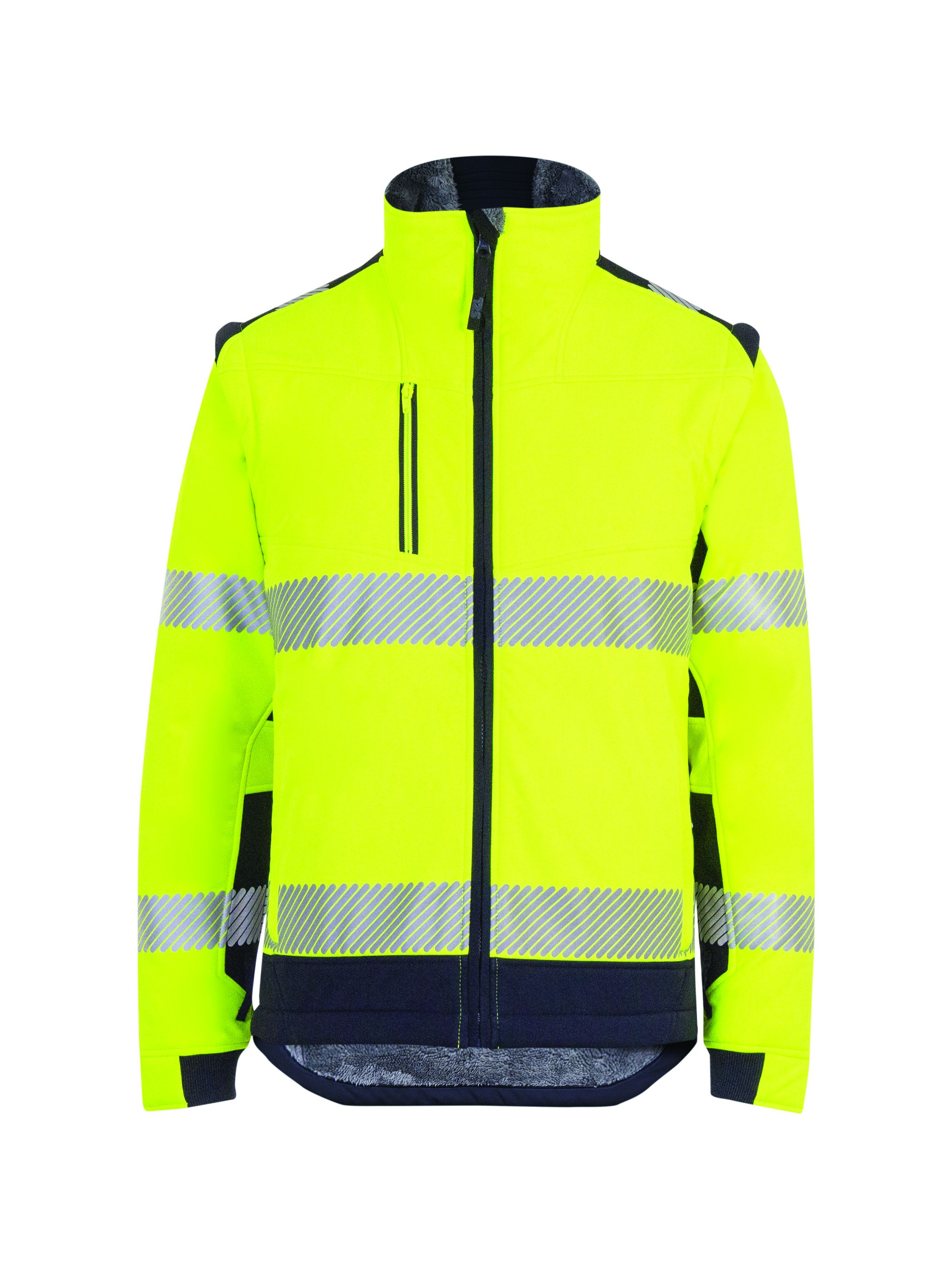 T2S SHERPA Yellow Unisex Hi Vis Jacket, S