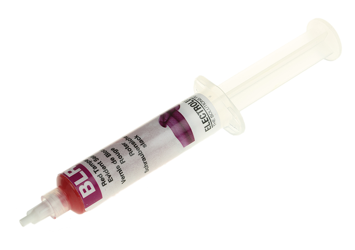 Electrolube Red Conformal Coating, 10 L Syringe, -50 °C min, 135 °C max