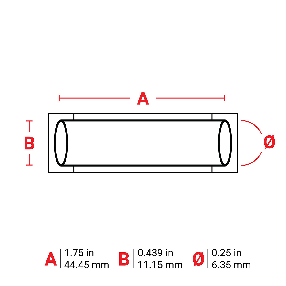 bm-250-175-342 Brady Label Printer Ribbon Sleeve for use with 0.25 Dia Cable Printers