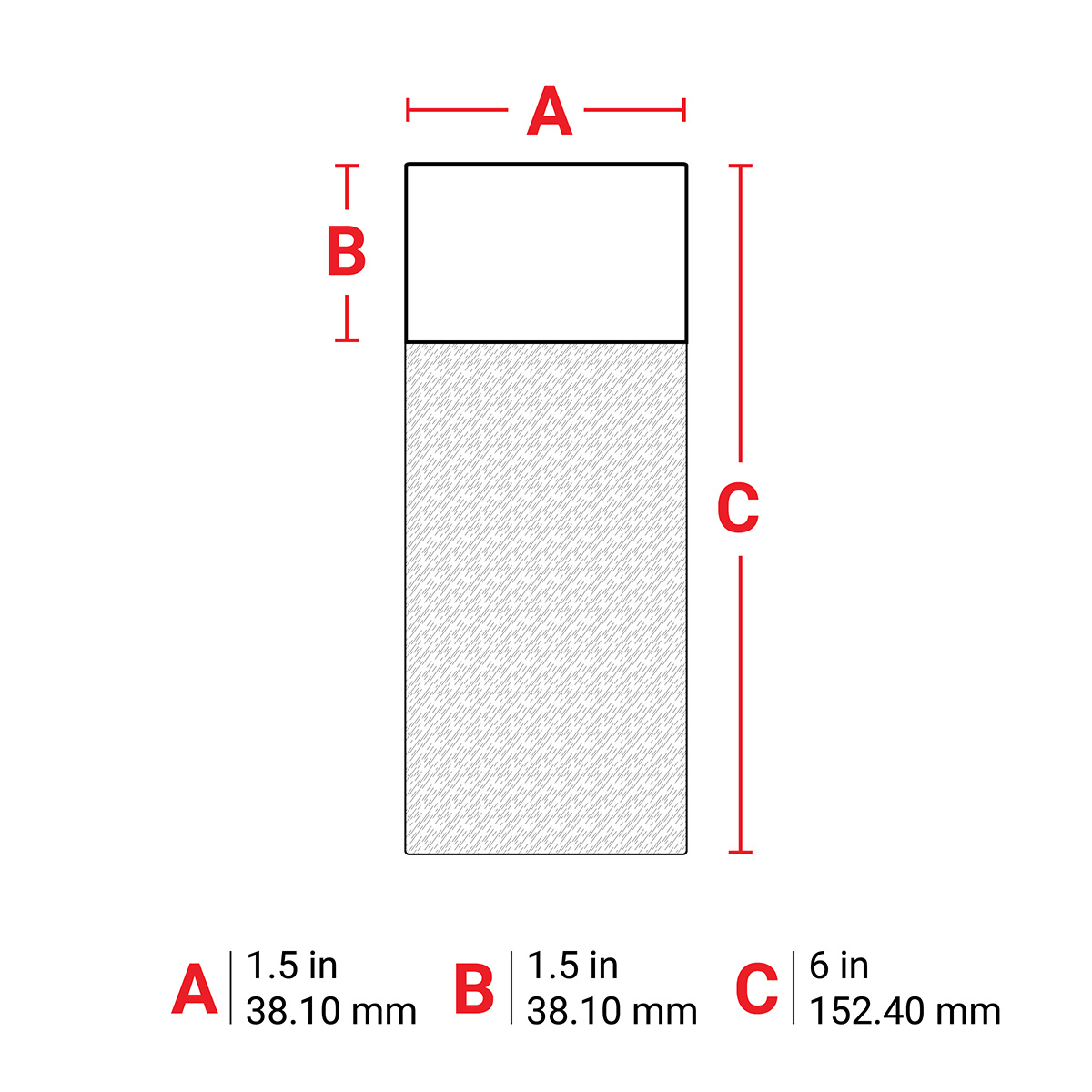bm-34-427 Brady White, Transparent Label, 38.1 mm Width, 500 Per Pack Qty, 152.4 mm