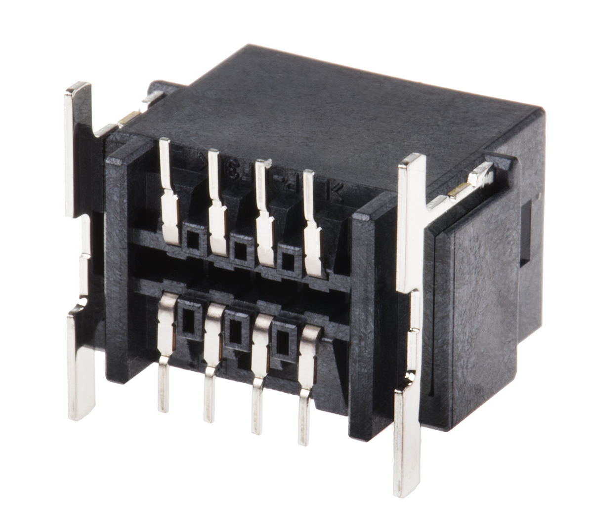 JST, CPT Automotive Connector Male Black Through Hole 8 Way Solder Termination BM08B-CPTK-1A-TB