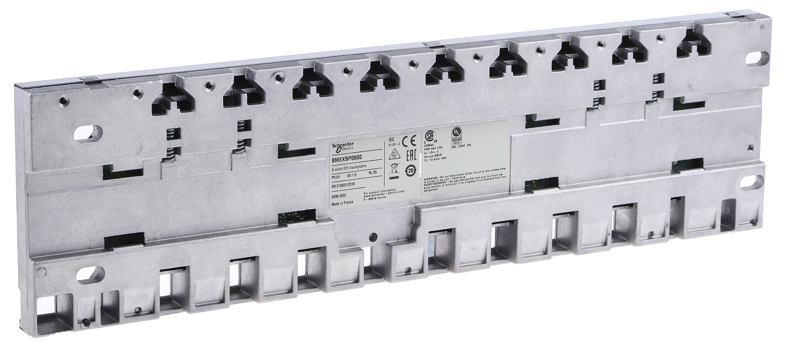 bmexbp0800 Schneider Electric Modicon X80 Series Backplane, Digital, Analogue Output, Analogue, Digital Input
