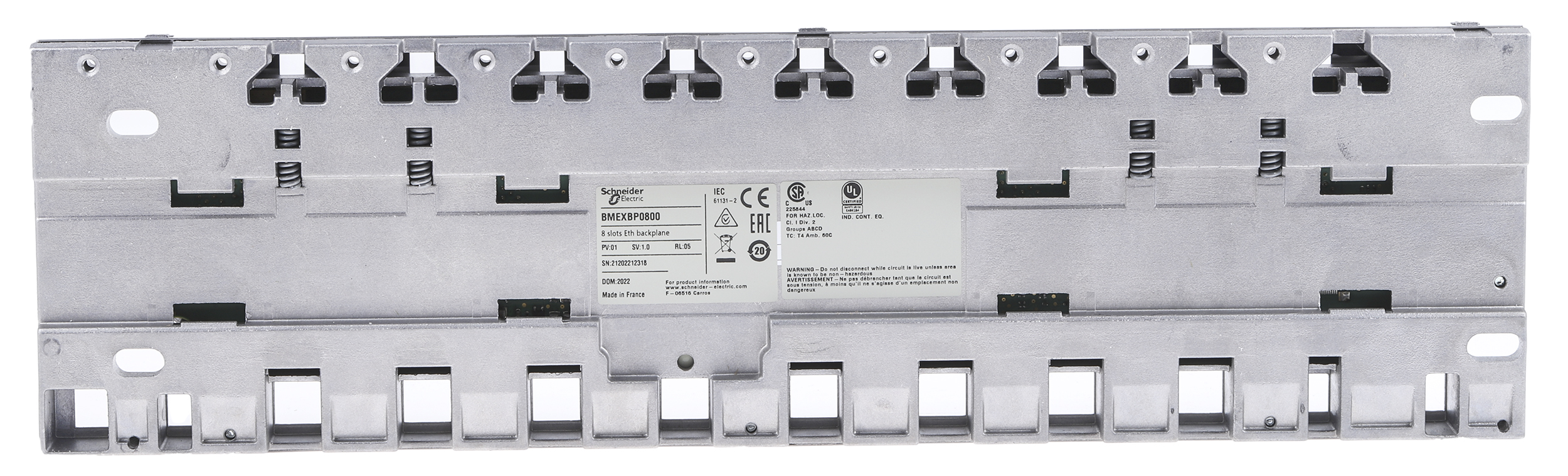 bmexbp0800 Schneider Electric Modicon X80 Series Backplane, Digital, Analogue Output, Analogue, Digital Input