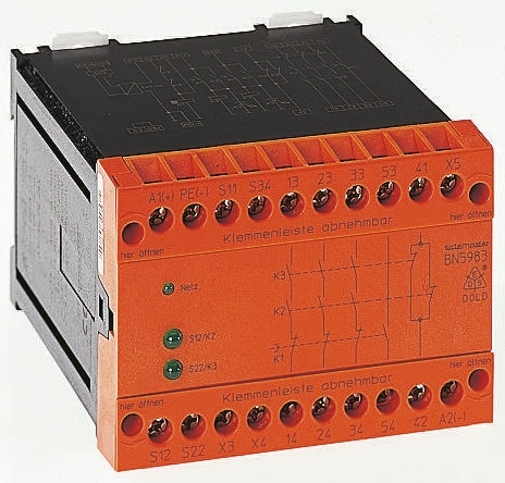 Dold BN 5983 Safety Relay Safety Relay Safety Interlock Switch, 3 Safety Contacts, 1