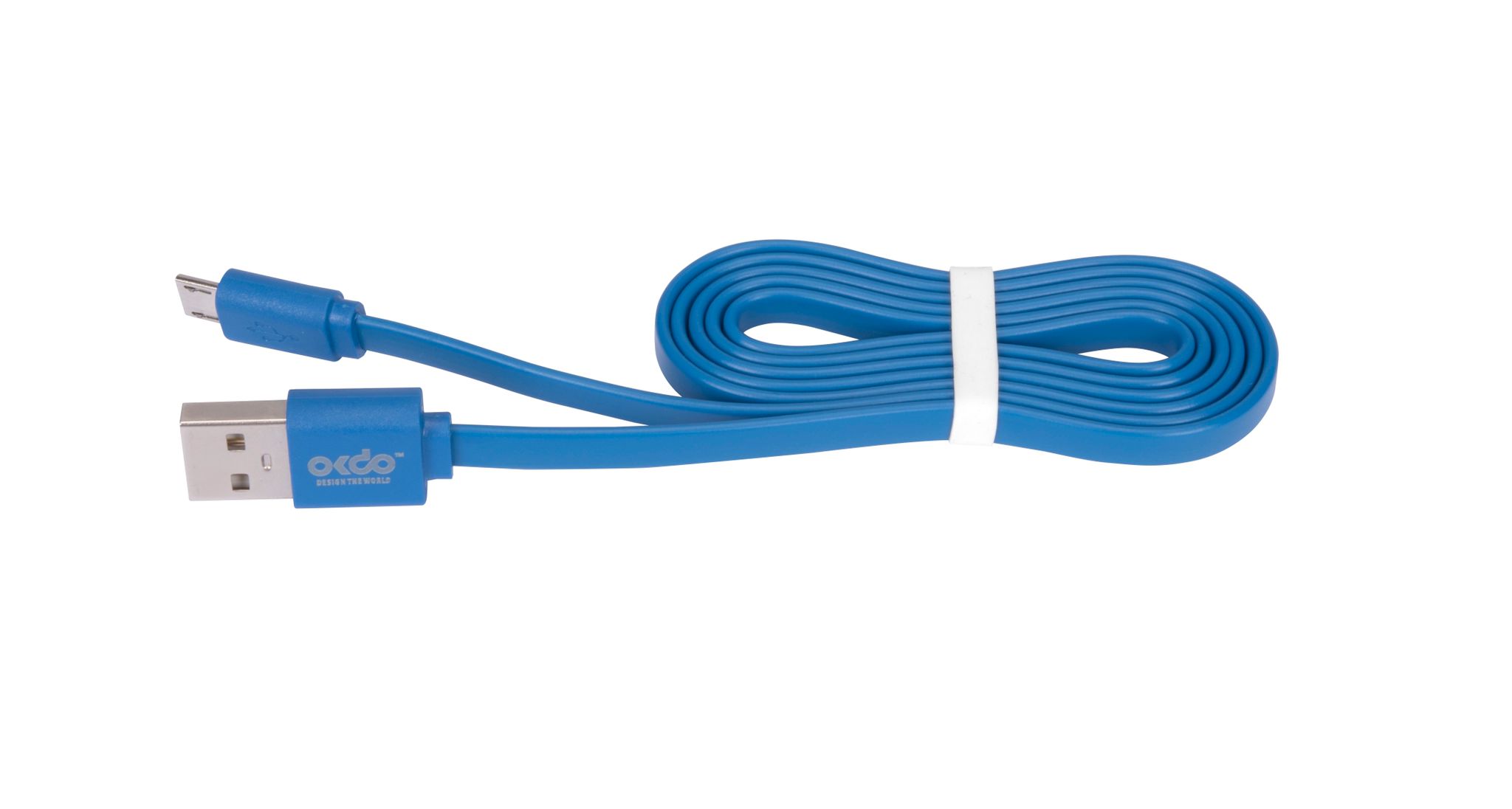 Okdo BNC1M-Blue BBC Micro:bit Add-on OKdo Micro USB Noodle Cable - 1m Blue