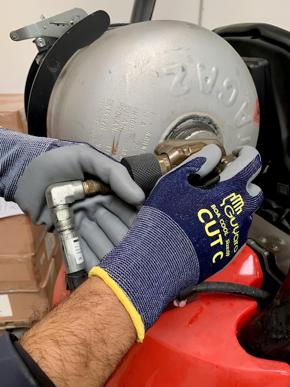 boa-cool-t6 GUYARD BOA COOL Grey High Density Polyethylene, HPPE Work Gloves, Size 6, Nitrile Coating