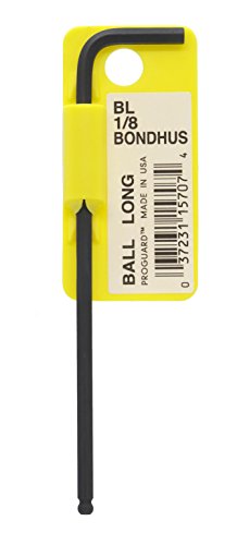 Bondhus L Imperial/Metric Hex Key, Hex size 1/8 in