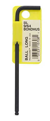Bondhus L Wrench Imperial/Metric Hex Key, Hex size 9/64 in