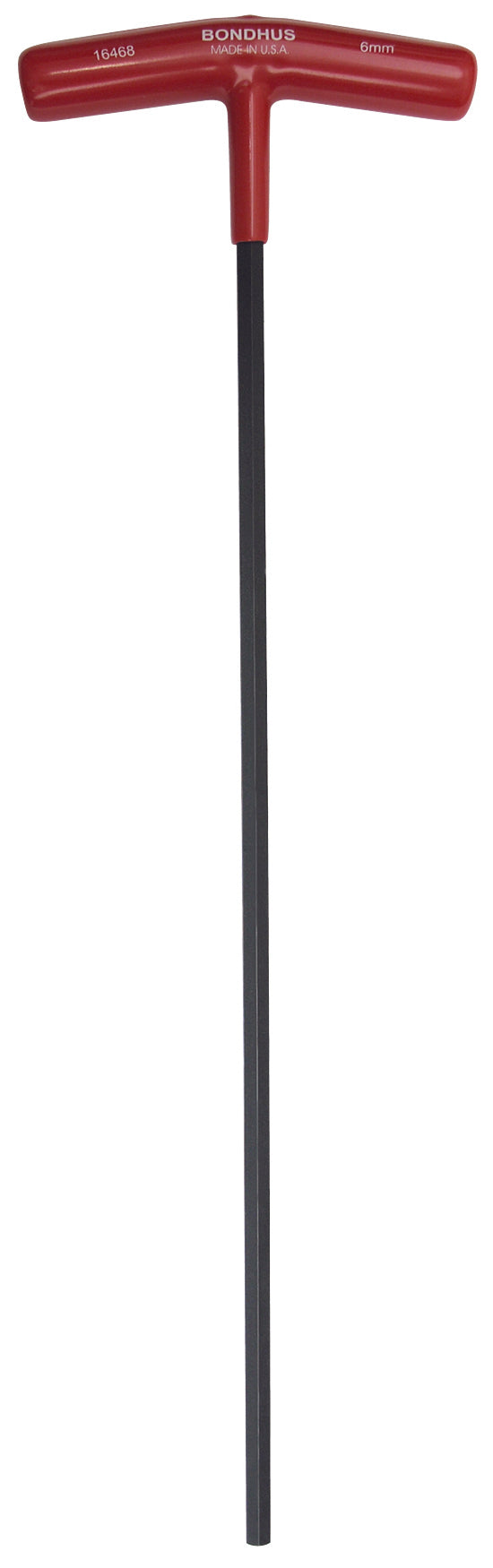 Bondhus T-Handle Imperial/Metric Hex Key, Hex size 6 mm