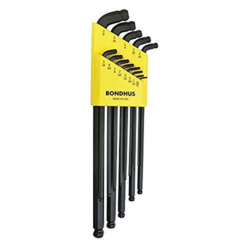 Bondhus Hex inch Hex Key, Hex size 9/64 in