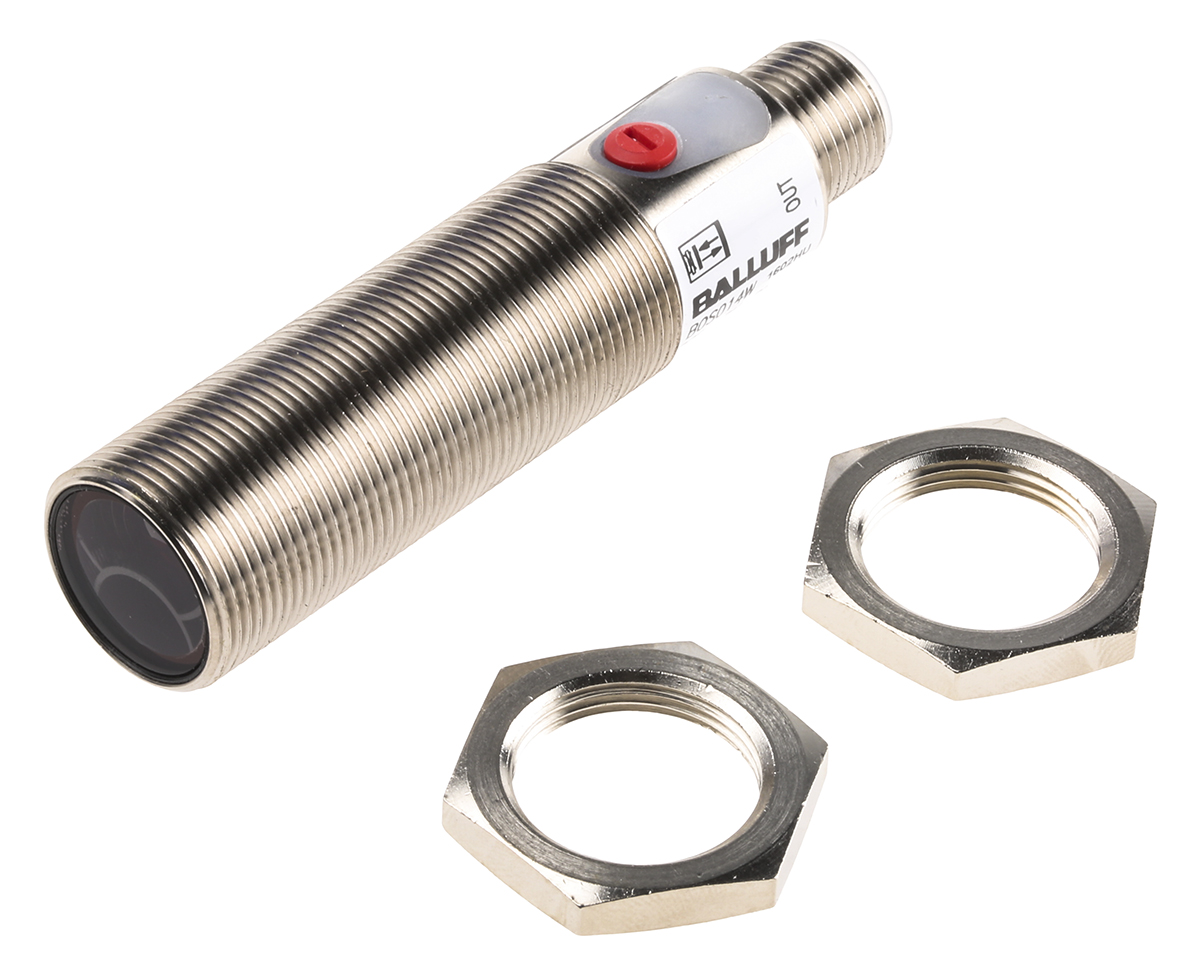 BALLUFF Diffuse Photoelectric Sensor, Barrel Sensor