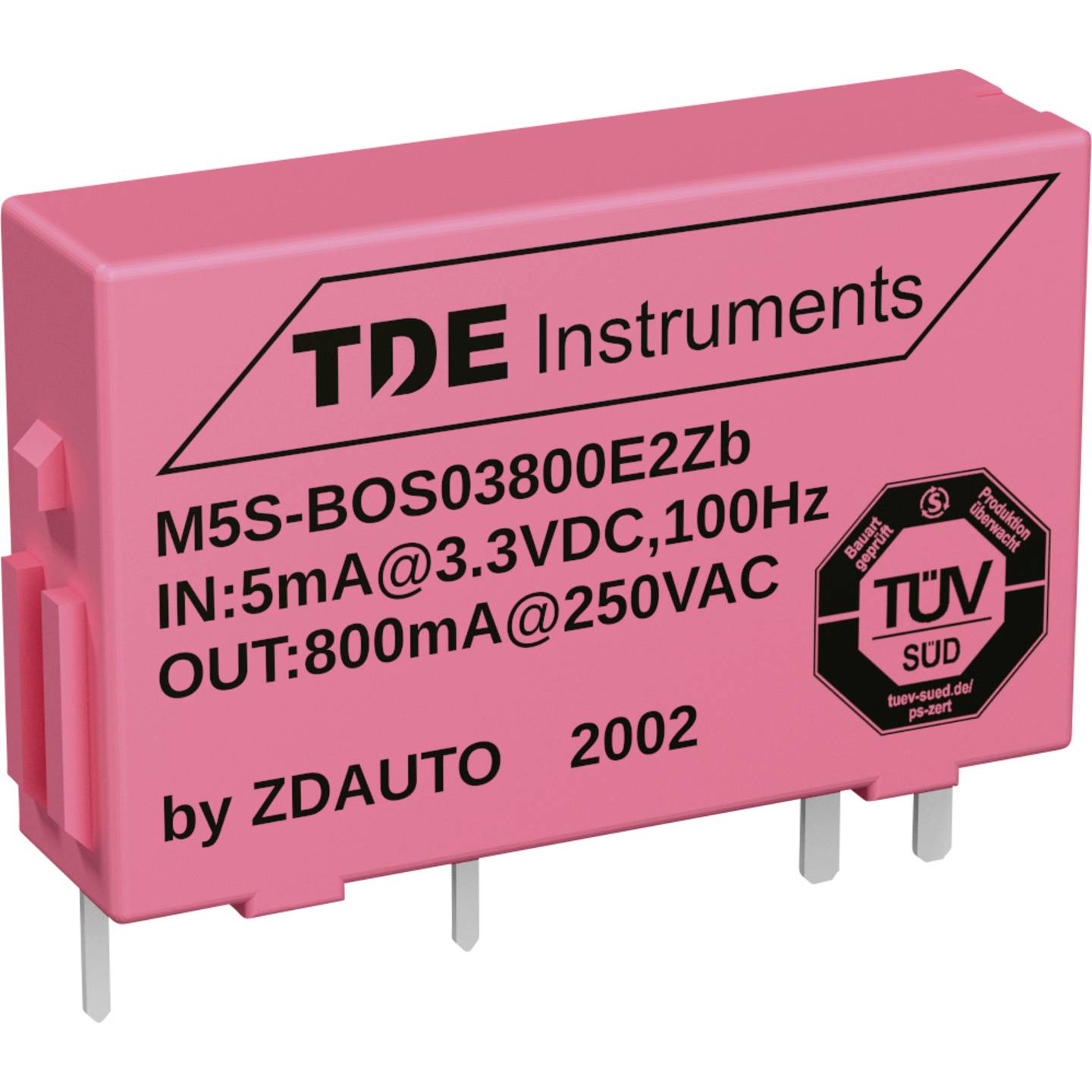 ZDAUTO PCB Non-Latching Relay, 5V Coil, 800mA Switching Current, 1 NO