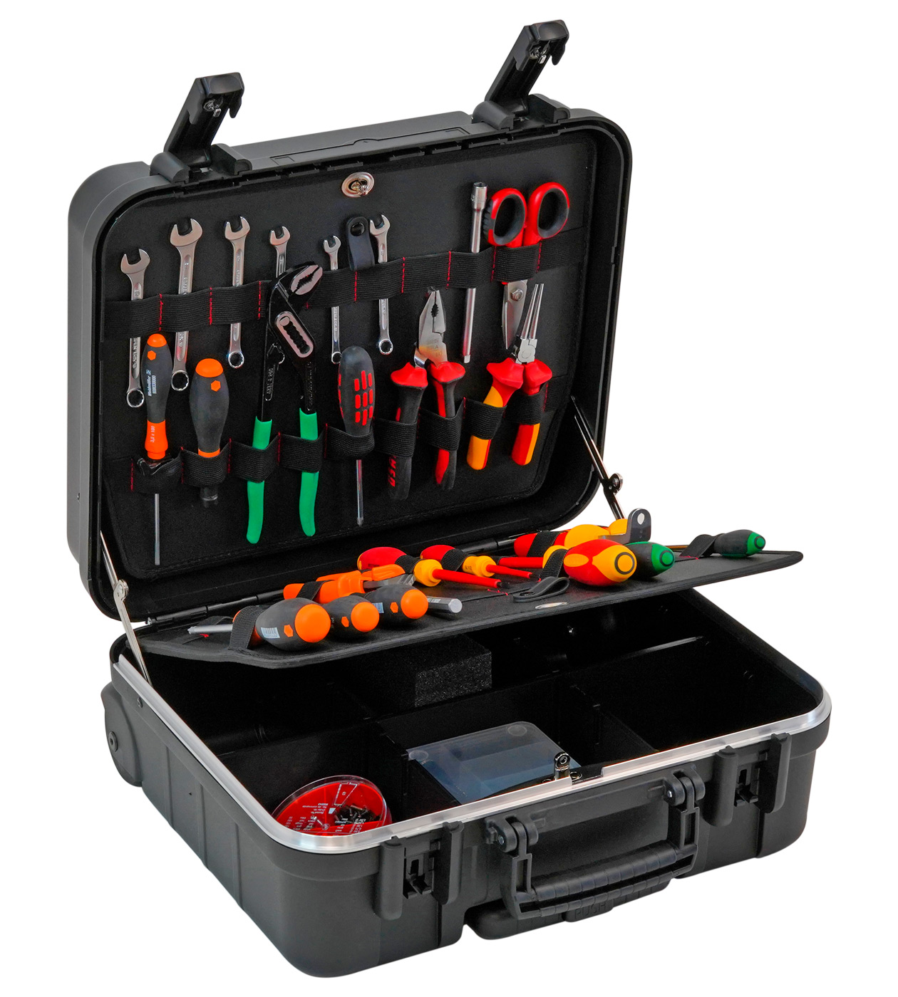 boxerwhpel GT Line 2 Drawer Plastic Tool Case Wheeled 160 mm 430 mm 320mm