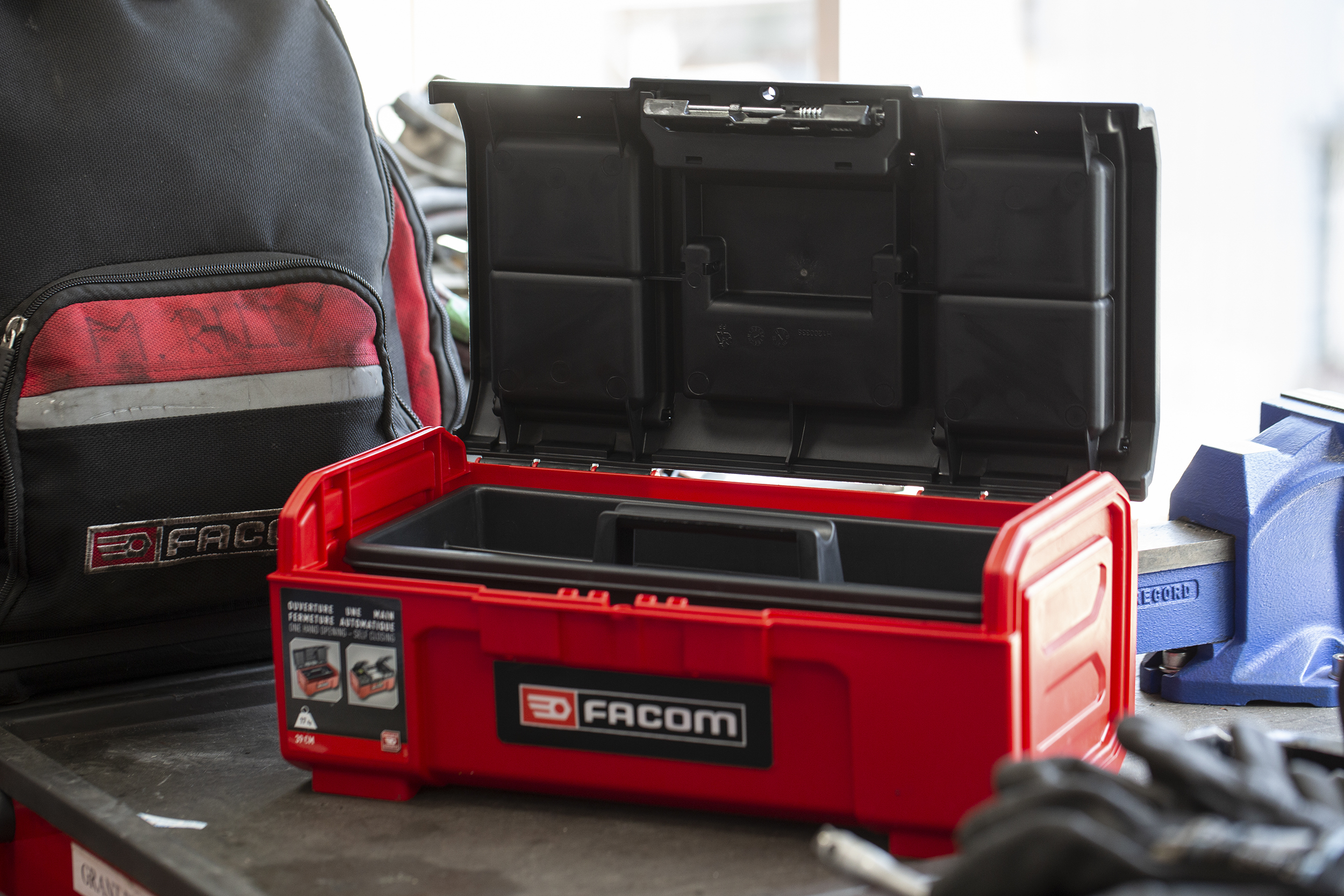 bpc16npb Facom 2 Drawer Plastic Tool Box 164 mm 391 mm 22.2cm