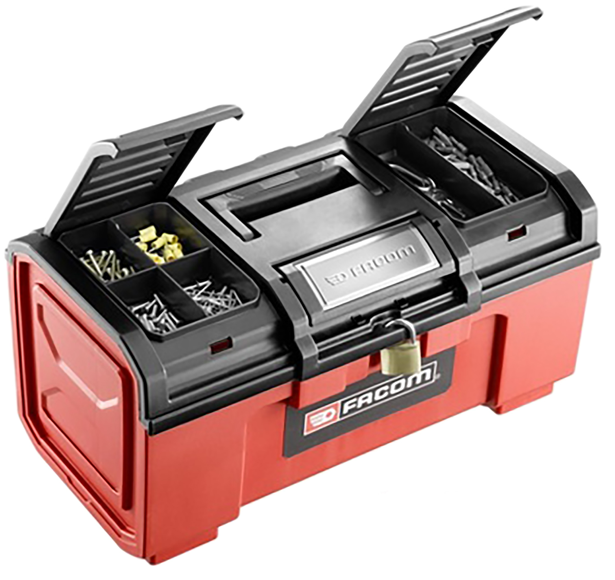 bpc24npb Facom 2 Drawer Plastic Tool Box 260 mm 603 mm 273mm