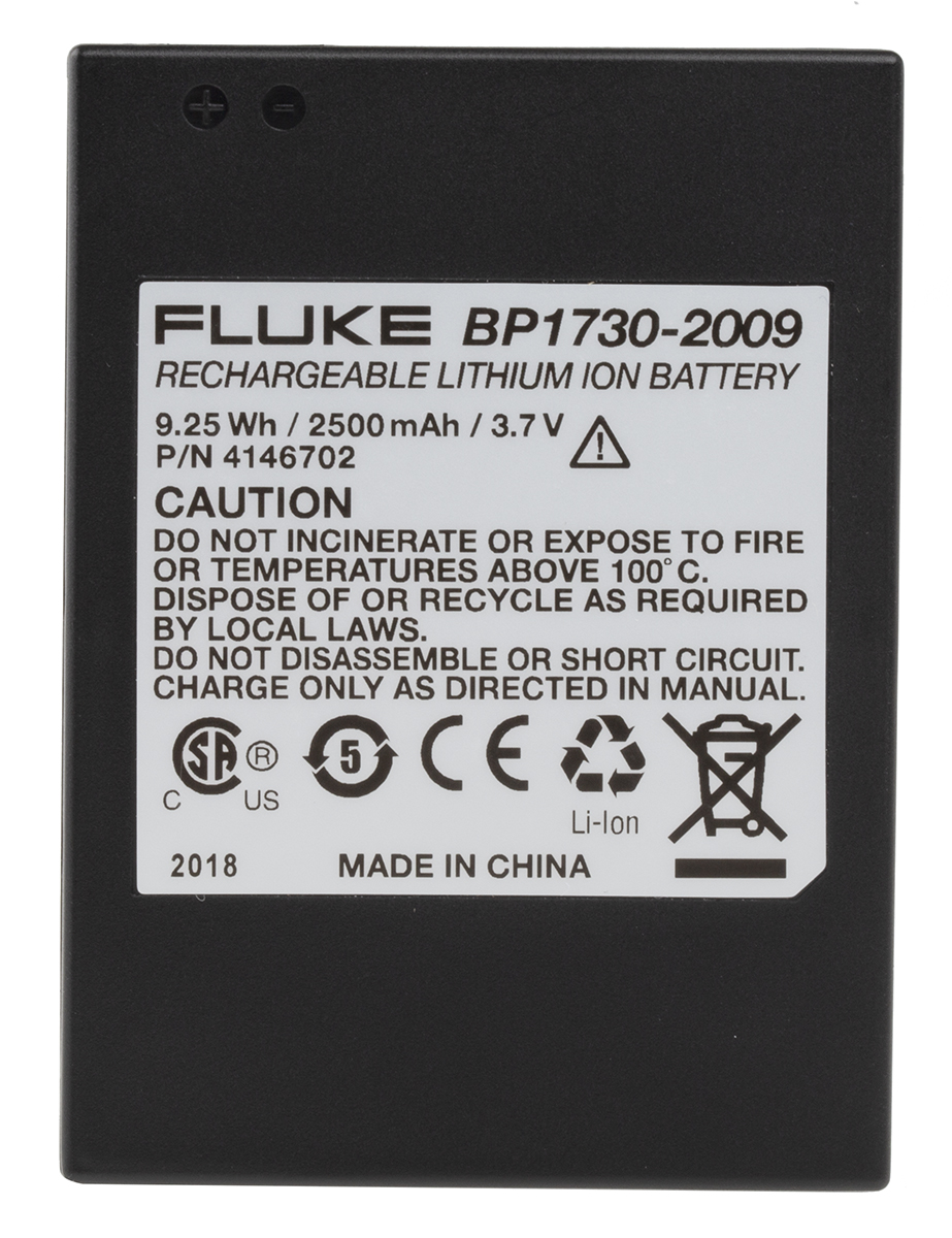 bp1730 Fluke Lithium-ion Battery for Use with Fluke 1730