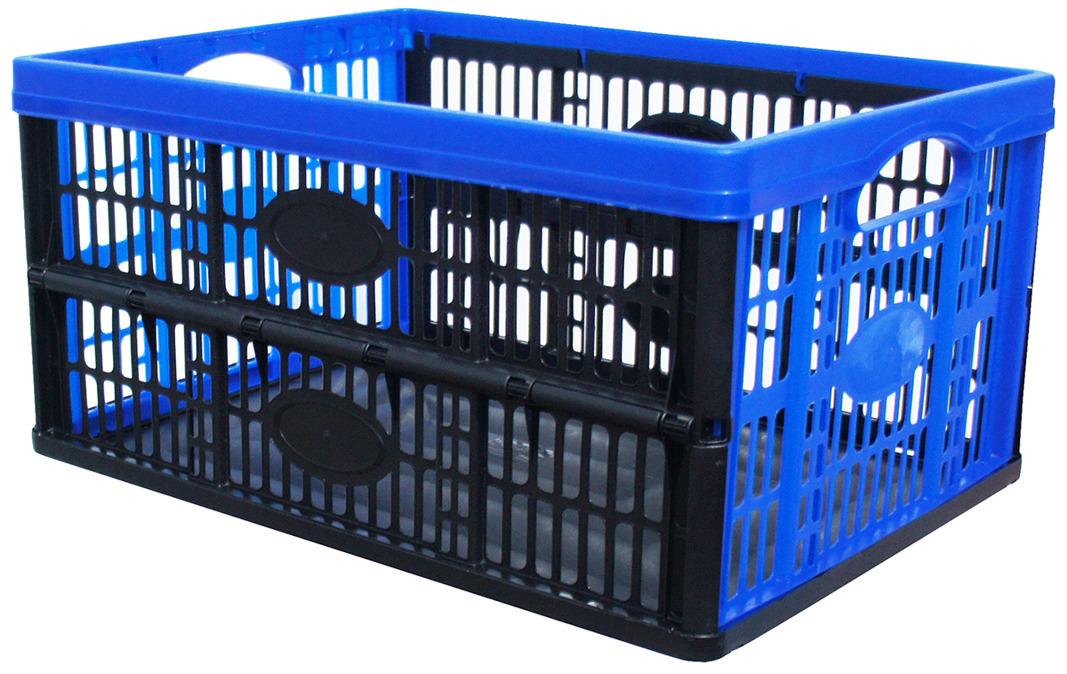 bp320bl Viso 30L Blue Polypropylene Folding Crate, 235 mm x 475mm x 350 mm