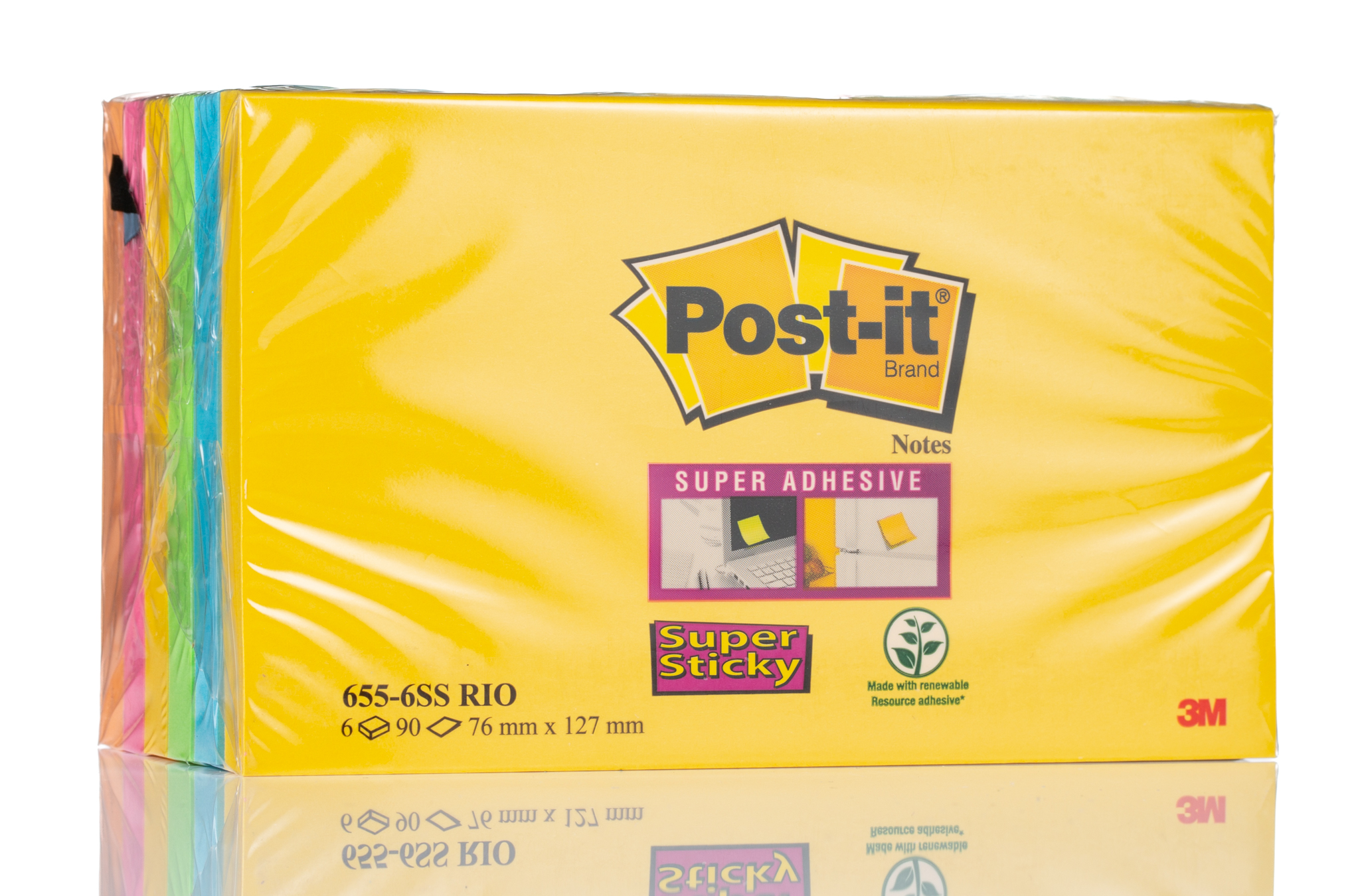 Post-It Assorted Sticky Note, 76 mm x 127 mm