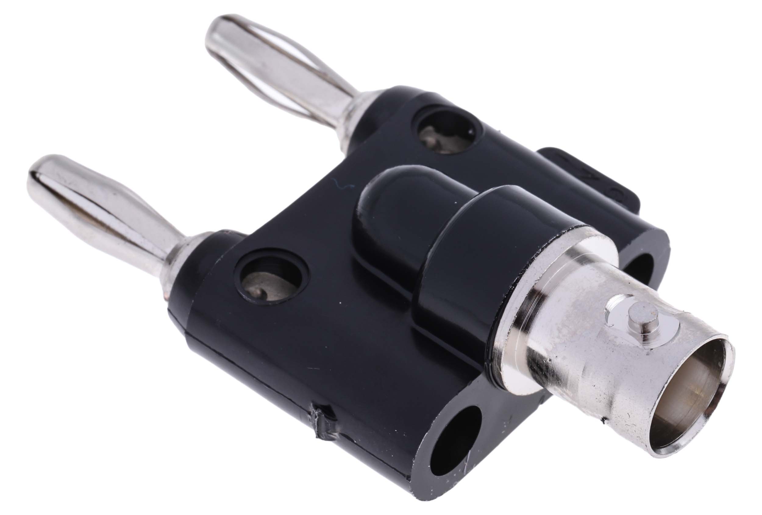 Fluke Black Male Test Connector Adapter With Nickel Plated Beryllium Copper Alloy contacts and Nickel Plated