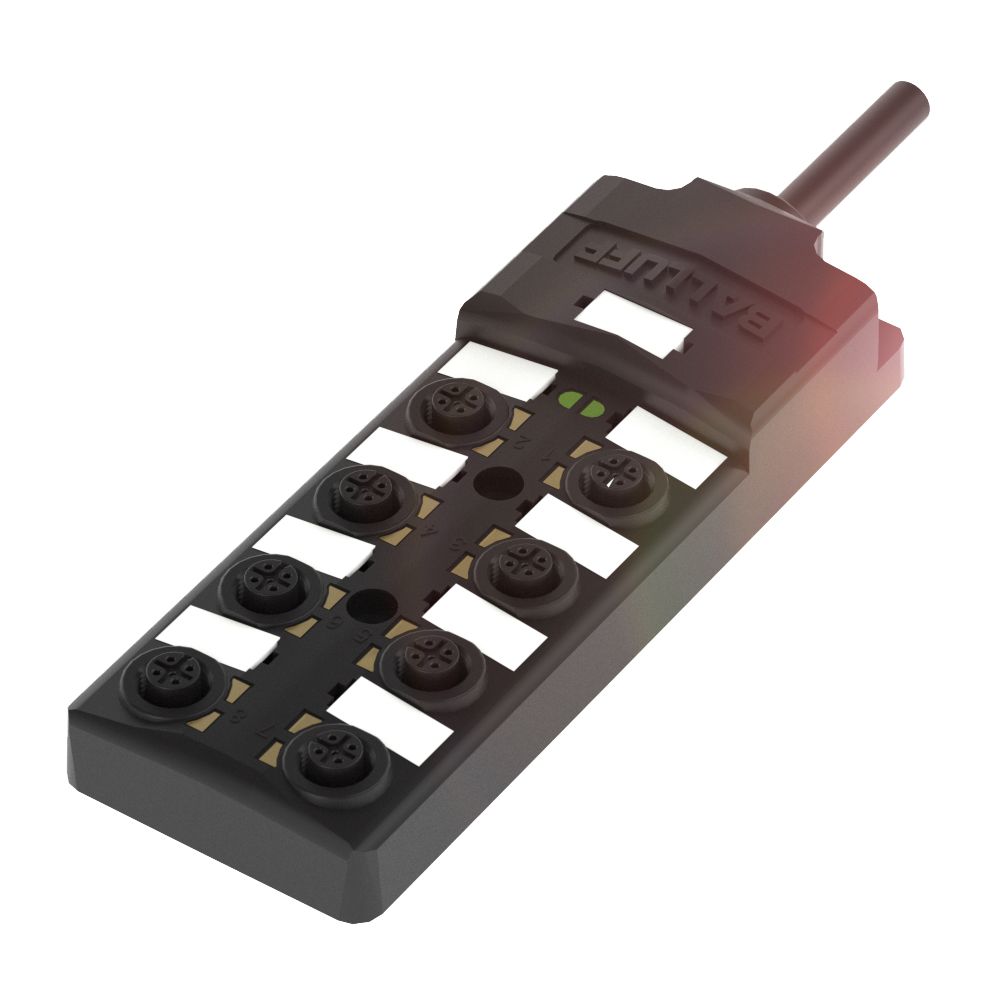 BALLUFF BPI00 Series Sensor Box, 8 Port, PNP-NO, 3 m