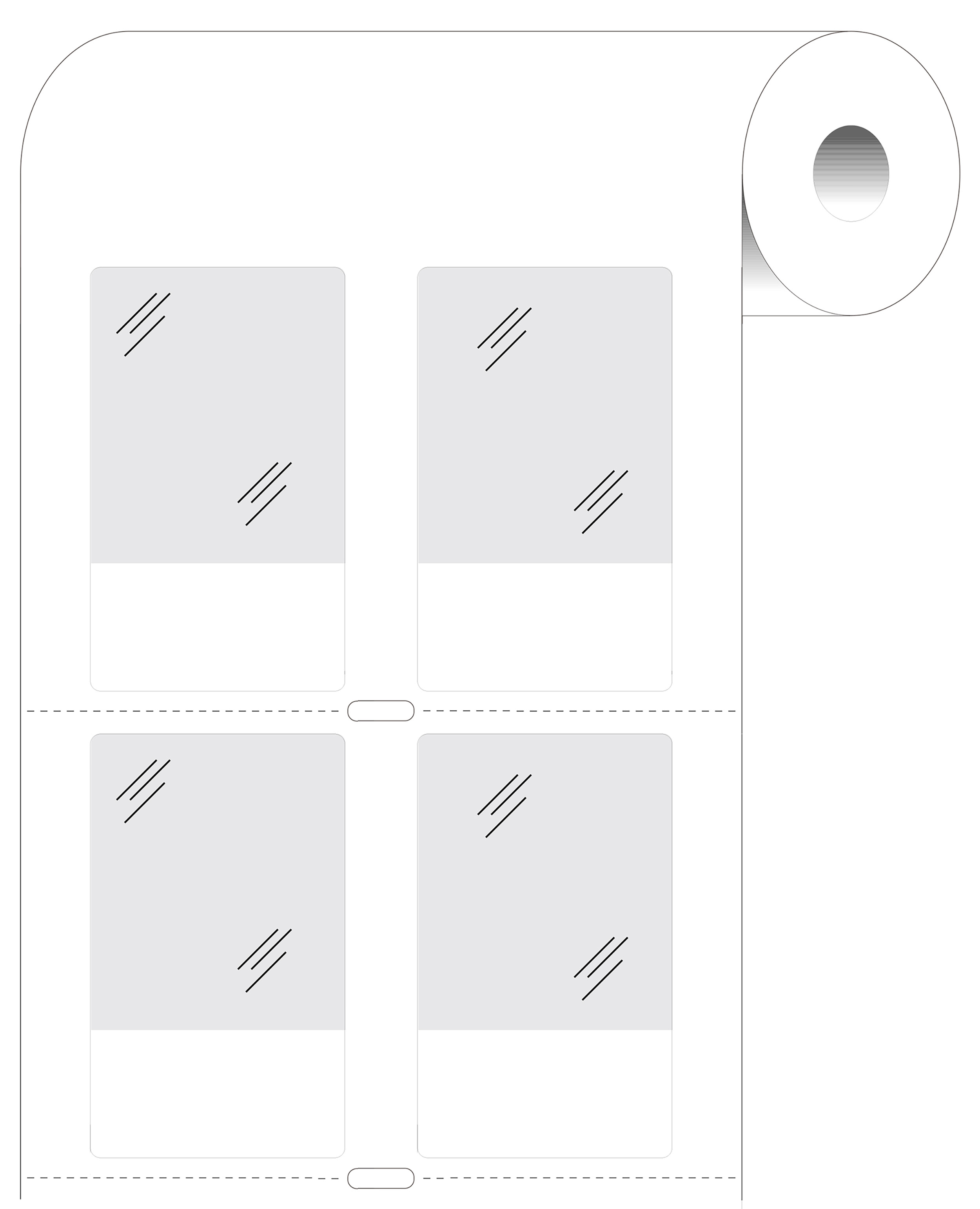 Brady White Cable Labels, 38.1 mm Width, 2000 Per Pack Qty, 63.5 mm