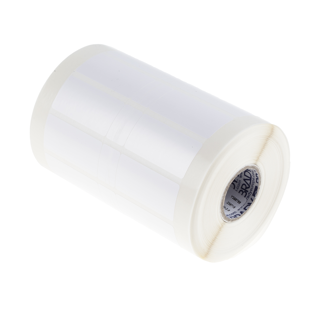 Brady White Label Roll, 38.1 mm Width, 2500 Per Roll Qty, 19.05 mm