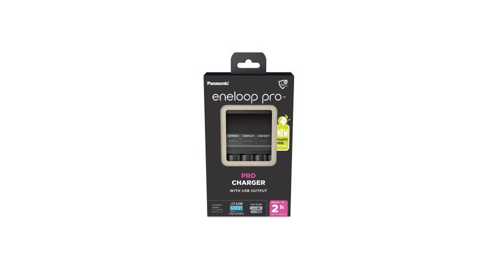 Eneloop BQ-CC65E ERP RoHS Battery Charger For, AAA, AA with EU plug NiMH