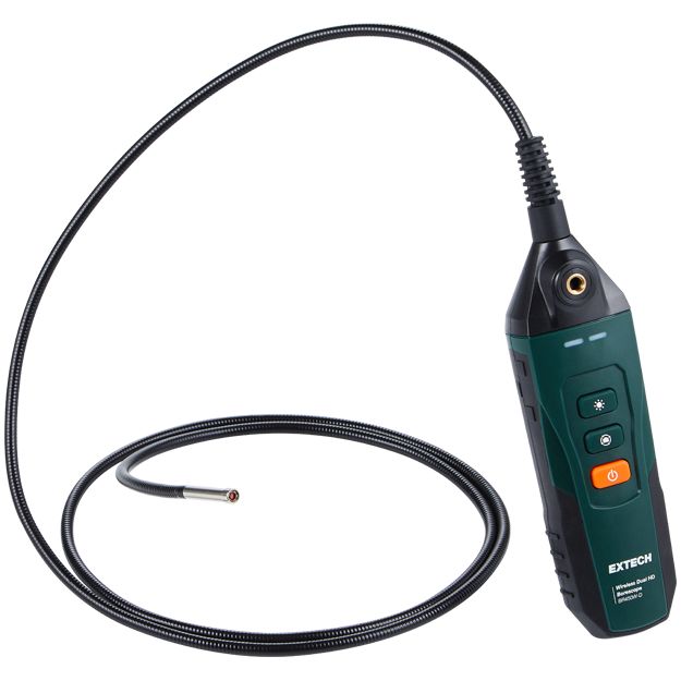 Extech BR450W-D 5.5 mm probe Borescope, 1.5 m Probe Length, 1280 x 720 pixels Resolution, LED Illumination