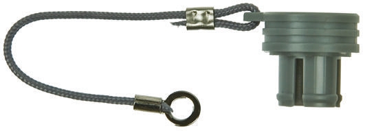 LEMO 1B MIL 1344A Male/Female Dust Cap IP50 Rated, with Brass Chrome Plated Finish, Polyetheretherketone, Stainless