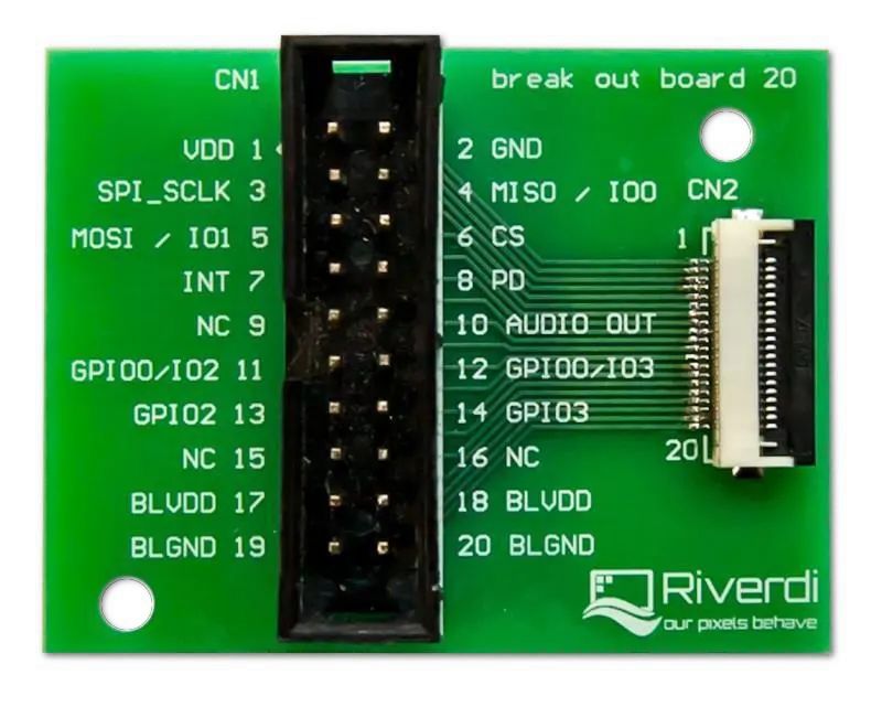 Riverdi BREAK OUT BOARD 20 LCD Colour Display, 7 in