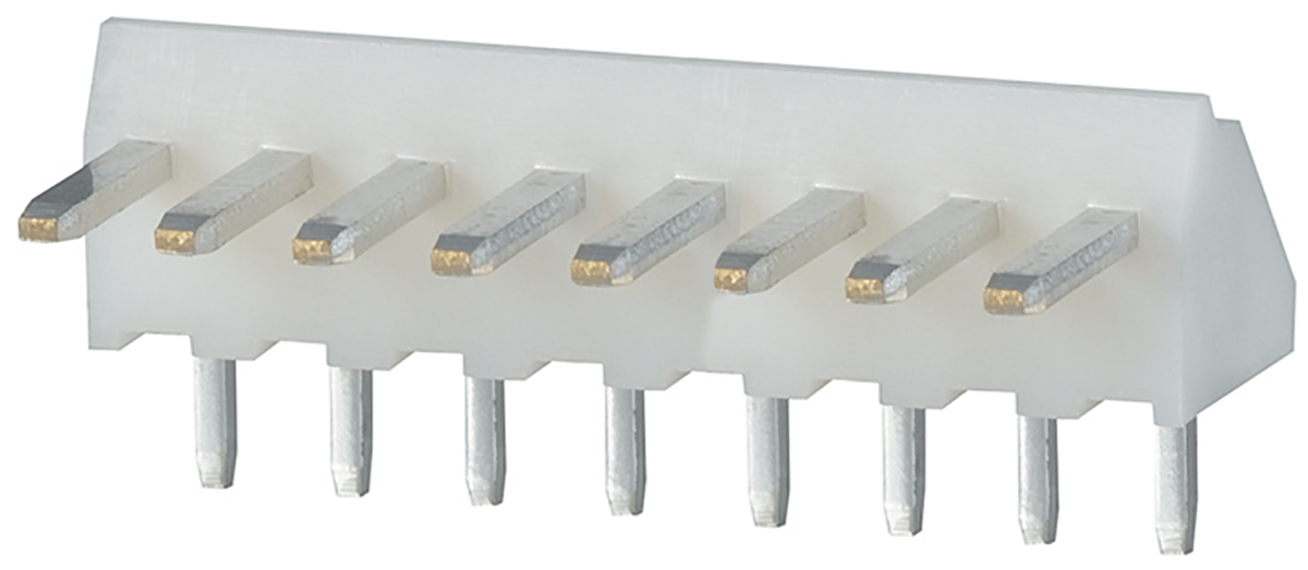 JST NH Series Right Angle Through Hole Pin Header, 8 Contact(s), 2.5 mm Pitch, 1 Row, Unshrouded