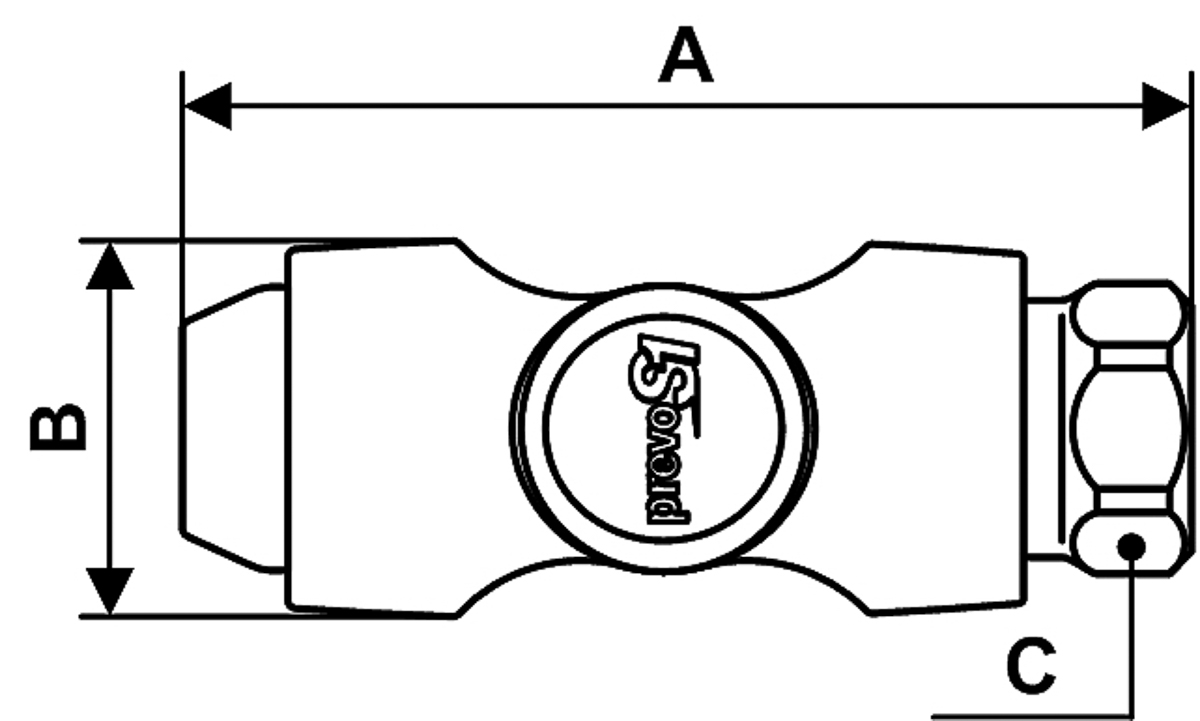 bsi-061102cp PREVOST Composite Body Safety Quick Connect Coupling Female BSP