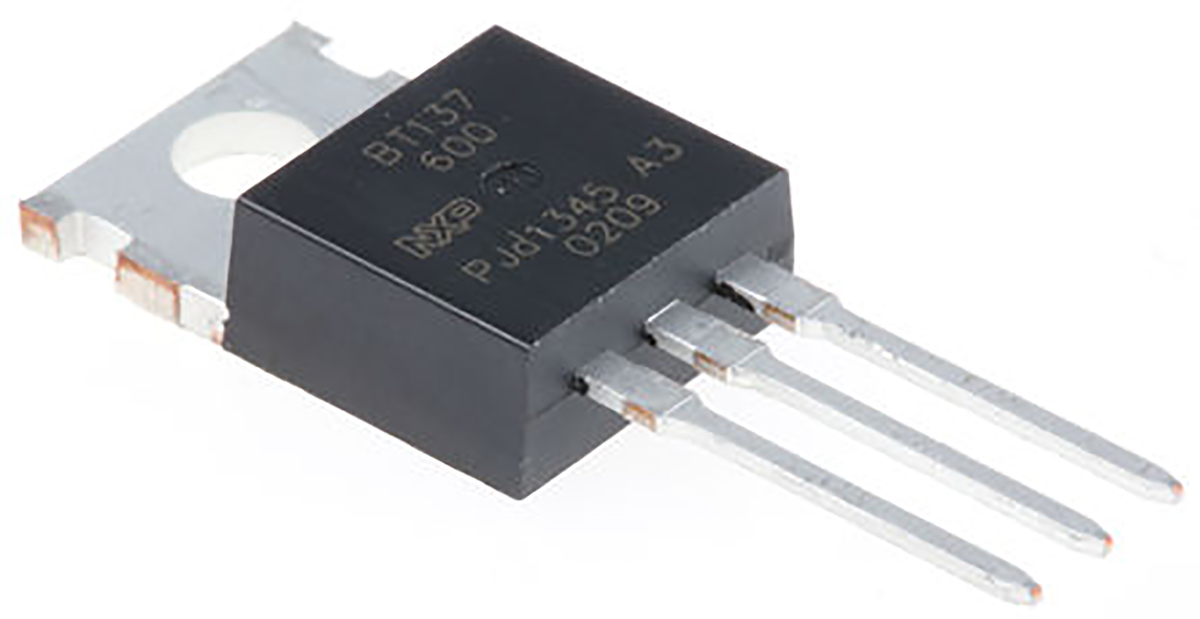 NXP Through Hole, 3-Pin, TRIAC 600 V, Gate Trigger 1.5 V