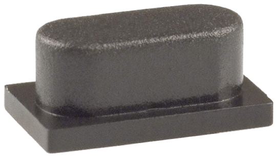 C & K Black Push Button Cap for Use with KSA & KSL Series Sealed Tact Switch