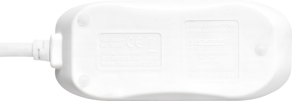 btn10n-mp BG Electrical 10 m 2 Socket Shuttered Socket Extension Lead Extension Lead, 240V, IP20