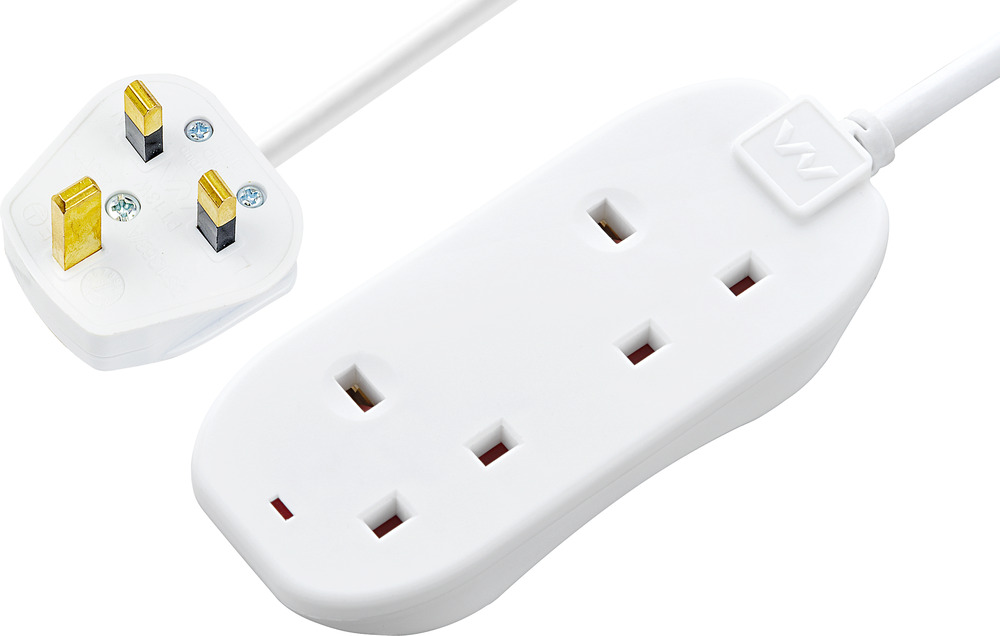 BG Electrical 10 m 2 Socket Shuttered Socket Extension Lead Extension Lead, 240V, IP20