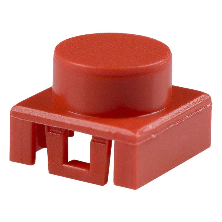 C & K Red Push Button Cap for Use with KSA and KSL Series Sealed Tact Switch