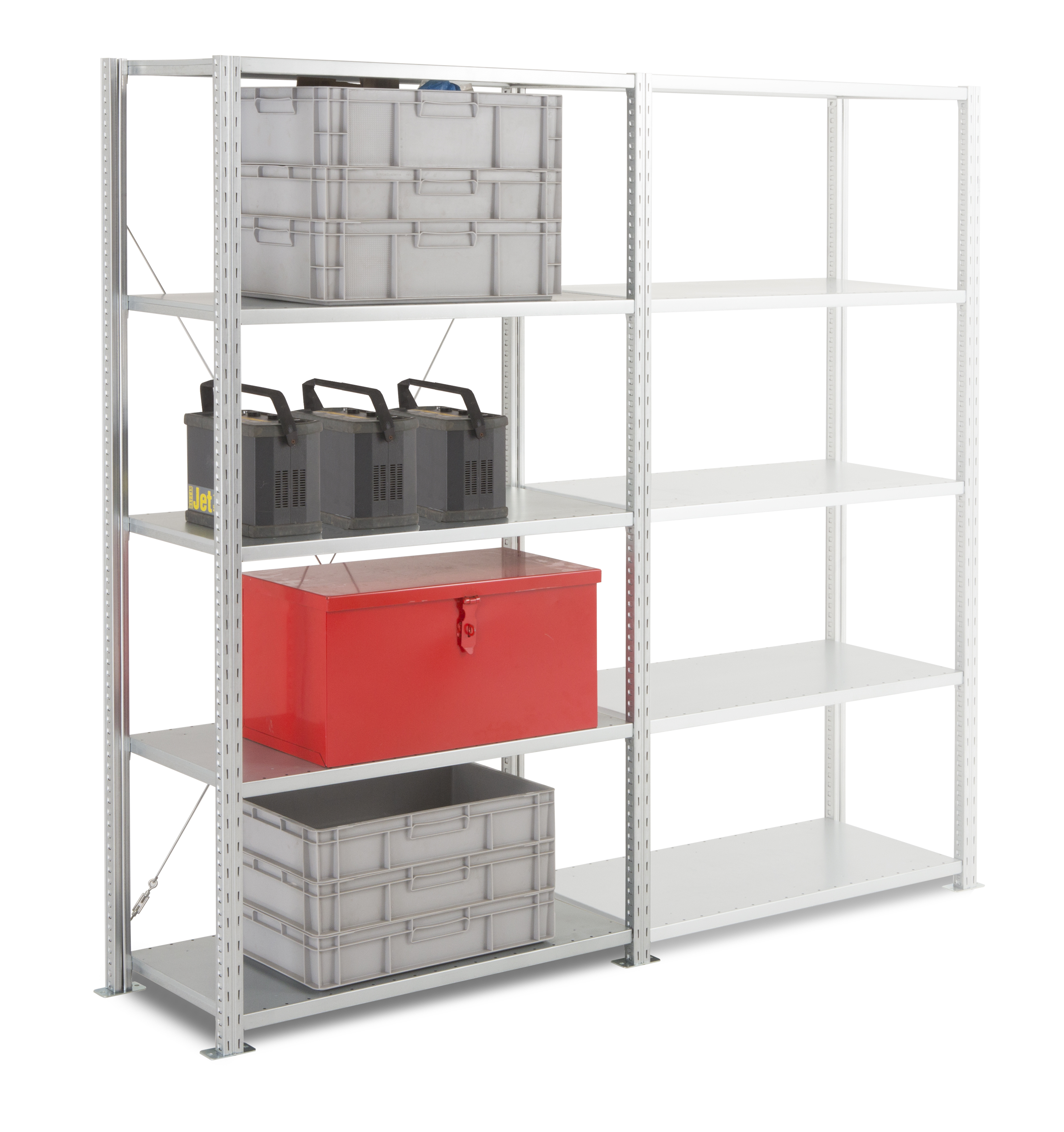 btraytoleml1240d1 Manorga Steel Galvanised Storage Racking, 2000 mm x 400 mm