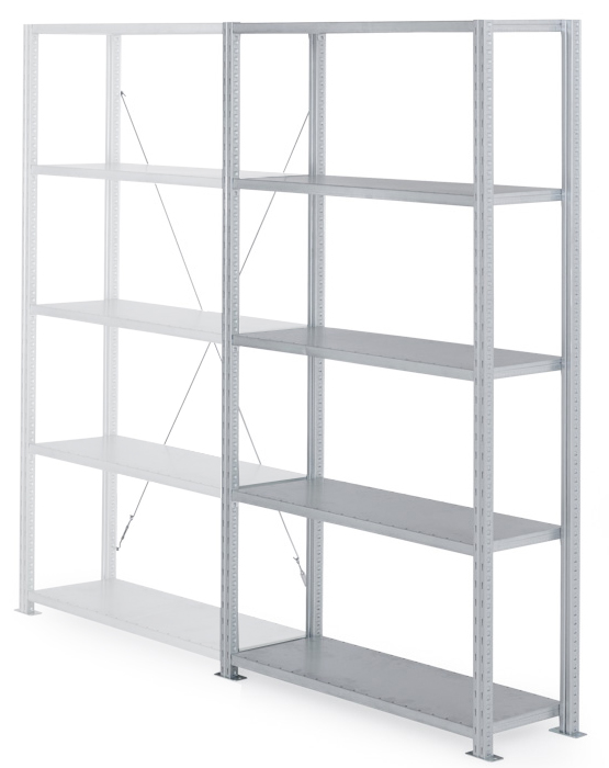 Manorga Steel Galvanised Storage Racking, 2000 mm x 500 mm