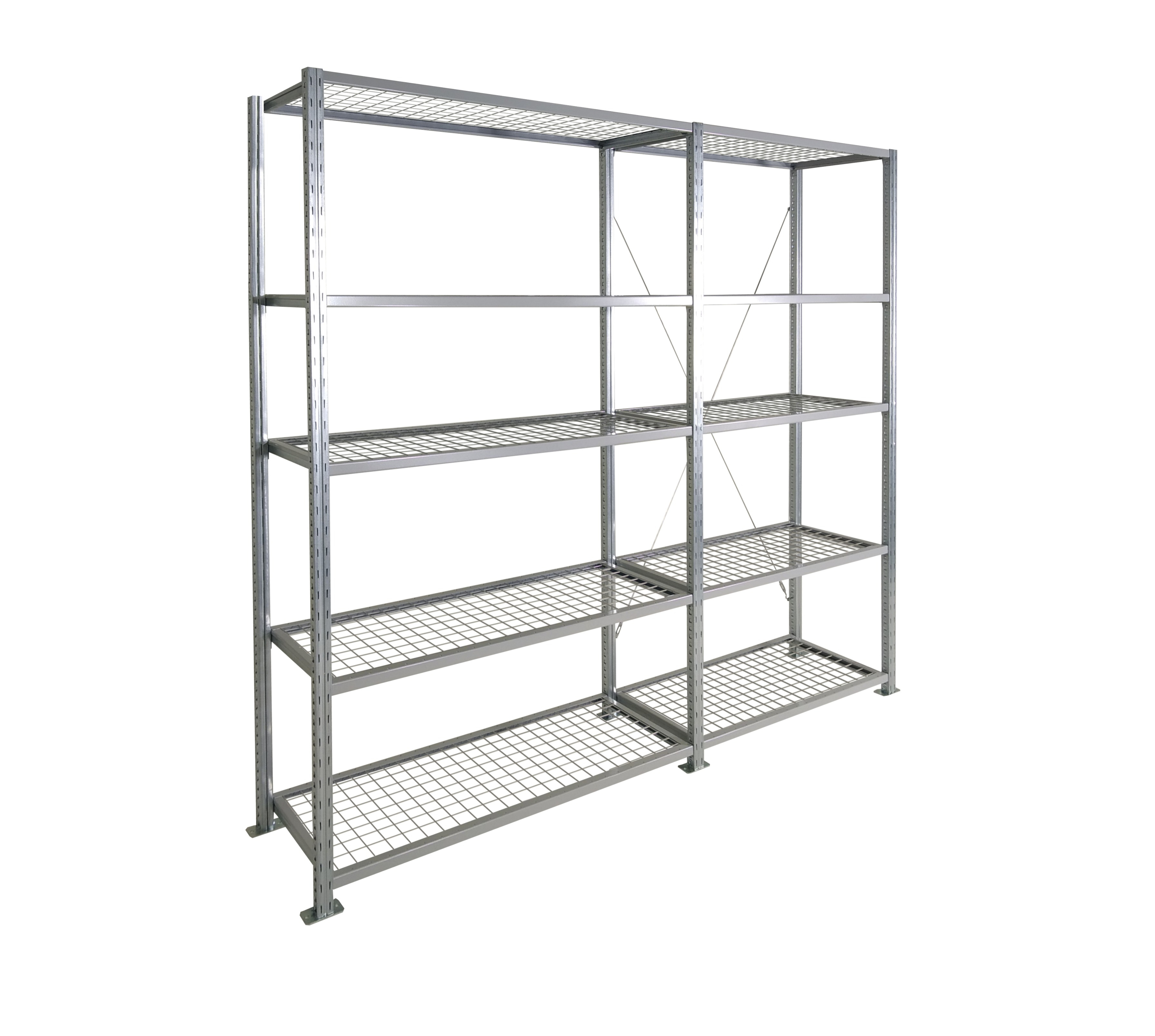 btsprink1060grid1 Manorga Steel Galvanised Storage Racking, 2000 mm x 600 mm