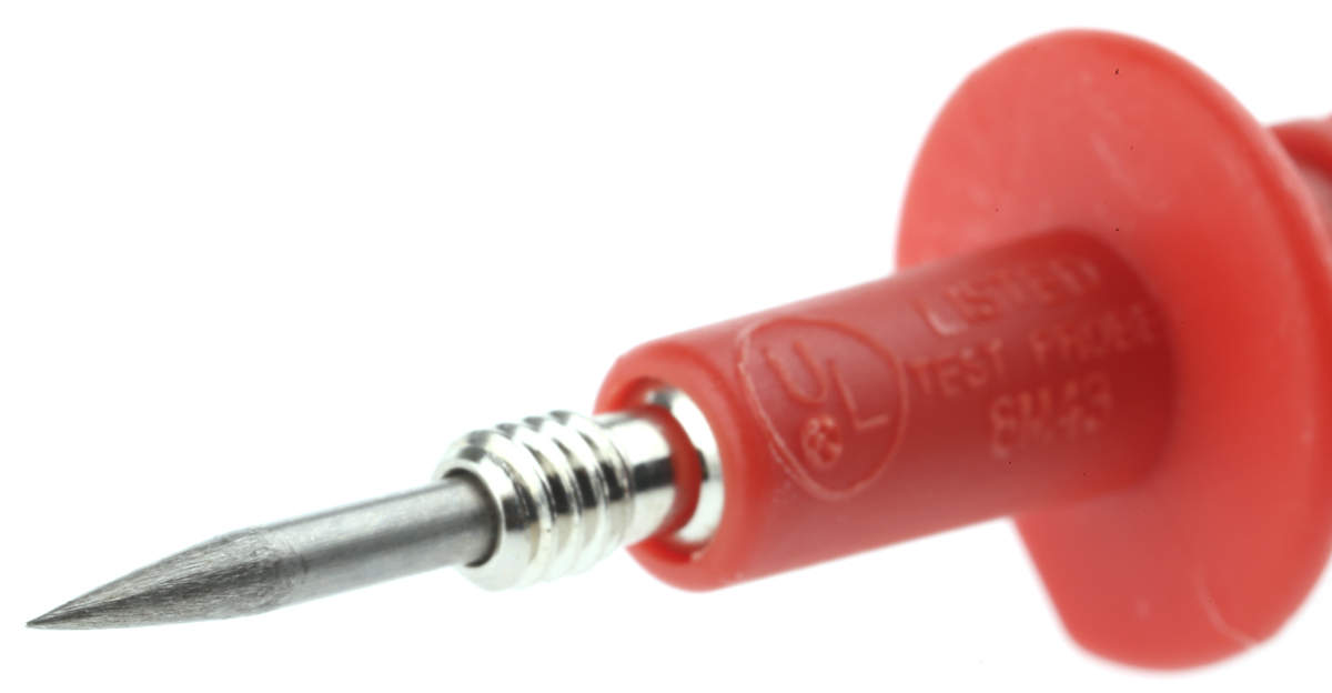 bu-26106-2 Mueller Electric Fixed Test Probe, 2 mm Tip, 1kV, 2A